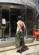 リベットピンタックバミューダパンツ