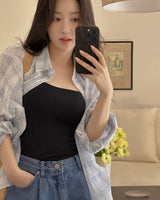 Dessa linen checkered shirt
