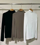 シグネチャーソフトタッチタートルネックトップス - 3 colours
