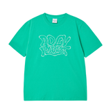 25SS ADLV PLANET SHORT SLEEVE T-SHIRT DARK LIGHT GREEN