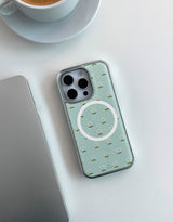 [MADE]プチミント シルバーエポキシ MagSafe iPhoneケース