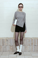 レトロアシンメトリックトップ_MELANGE GREY