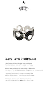 Enamel Layer Oval Bracelet