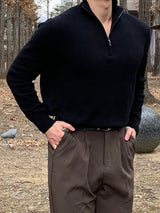 Cash half zip-up knitwear
