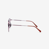 Knouun Round titanium glasses CODE. 101. C Pink Brown
