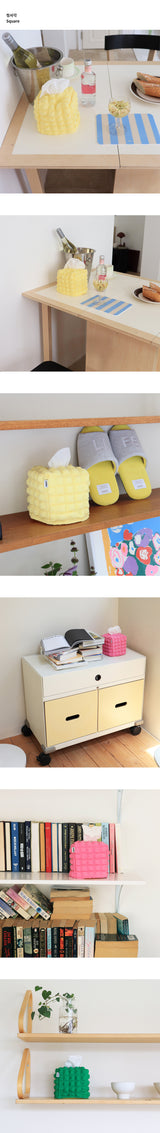 Bubble tissue case (정사각)