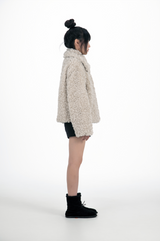 CLOUDY FUR JACKET (IVORY)