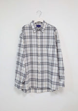 (UNISEX)ナーディーオーバーサイズチェックシャツ