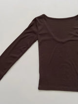 Collage V-Neck Long Sleeve T-Shirt