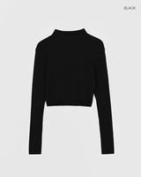 [MADE] ROAU Half Turtleneck V-Neck Cropped Knitwear
