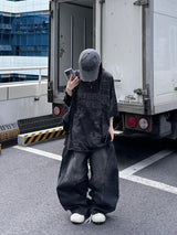 dart curve denim pants