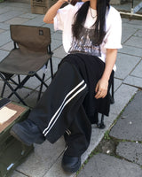 Flare long skirt