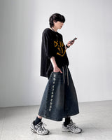 Able Lettering Bermuda Denim