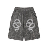 スネークバミューダスウェットパンツ　カモ