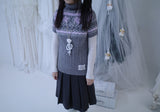 Bor nordic short-sleeve knit