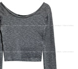 アンジーベーシックオフショルダー長袖Tシャツ