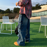 St. Parachute Cargo Wide Denim Pants