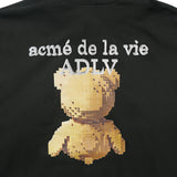 24FW BLOCK BEAR HOODIE BLACK