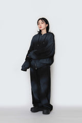 spray-washed string pants