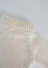 [Handmade] Wool knit zip-up jacket