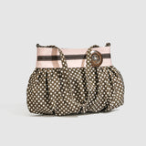 Vintage Polka Dot Ruched Cloud Bag