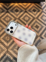 グレー ドット iPhoneケース