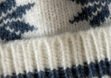 Zero Nine Cozy Snowflake Drop Knit Beanie