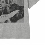 Grunge Vintage Photo Print Short Sleeve T-shirt