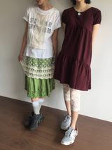 Root frill tiered skirt (3color)