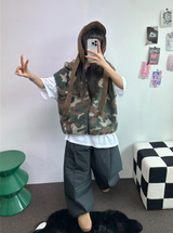 ヒーターパディング❤スナップオーバーロングパンツ 🩶🖤💚3COLOR