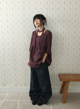 Amity Washing Denim Wide Pants