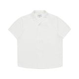 [24SS] シンボルロゴサテンショートスリーブシャツ WHITE