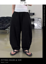 Beo Curved Linen Balloon Pants