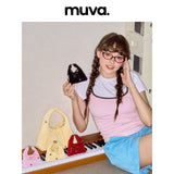 MUVA スーパー ミニ トライアングル ライスボール バッグ ショルダー ポーチ