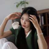 fluffy puppy keyring