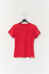 (W) Cherry Dot Button Top (5color)