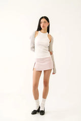 Athletic slit skirt - pink  