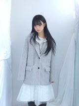 Hairy cream jacket