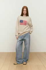 CHERRY USA GRAPHIC KNIT [BEIGE]