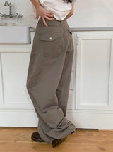 Dian Flap Pocket Cotton Balloon Wide Pants (2color)