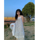 relief flower dress
