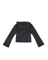 ポケットフリースフーディージャケット [Striped]