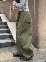 BALLOON SNAP WIDE PANTS (3C)