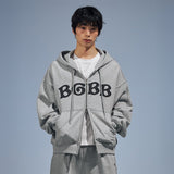 BGBB ジップアップフーディー (グレー)