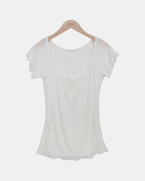 Erit Frill Button Short-Sleeve T-Shirt