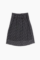 ラベルフラワーシフォンスカート