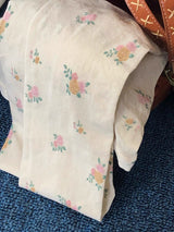 Mini flower pattern knee socks