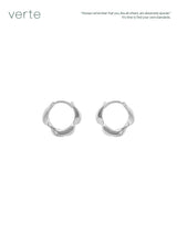 [925 silver] Deux.silver.35 / スターリーピアス (シルバー)