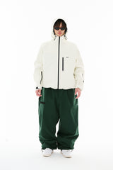 REFINED SUPER WIDE VENTILATION PANTS DARK GREEN