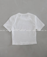 Girlfriend Lettering Cropped T-shirt
